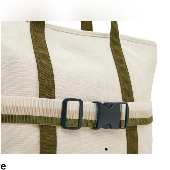 Canvas Tote with Travel Band - Picture 5 of 8